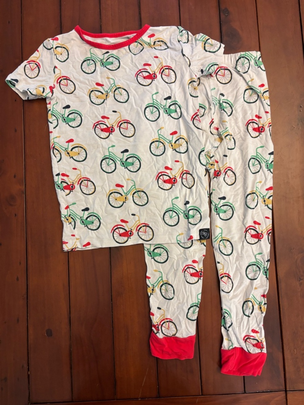 Sweet Bamboo Bicycle Print Pajama Set